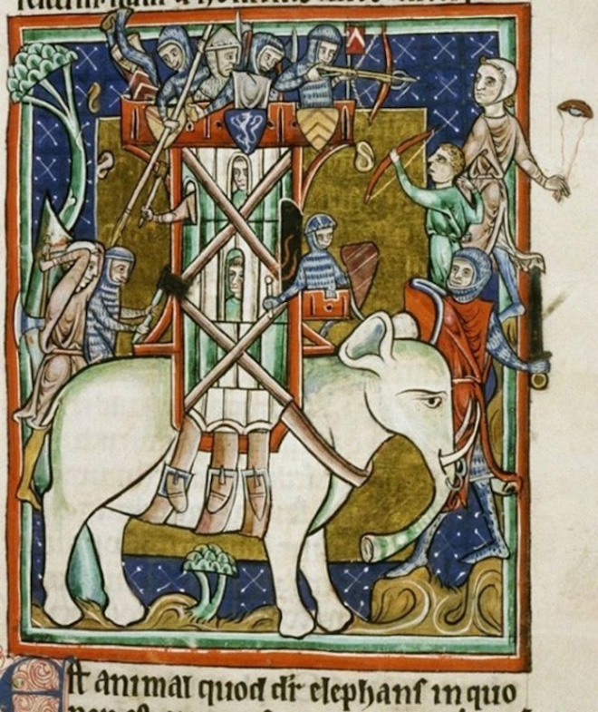 This is how medieval artists painted elephants.