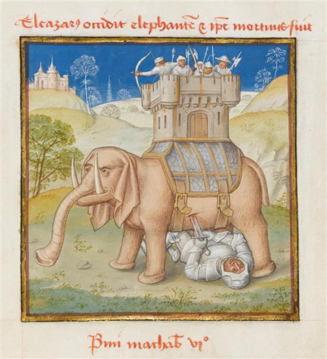 This is how medieval artists painted elephants.