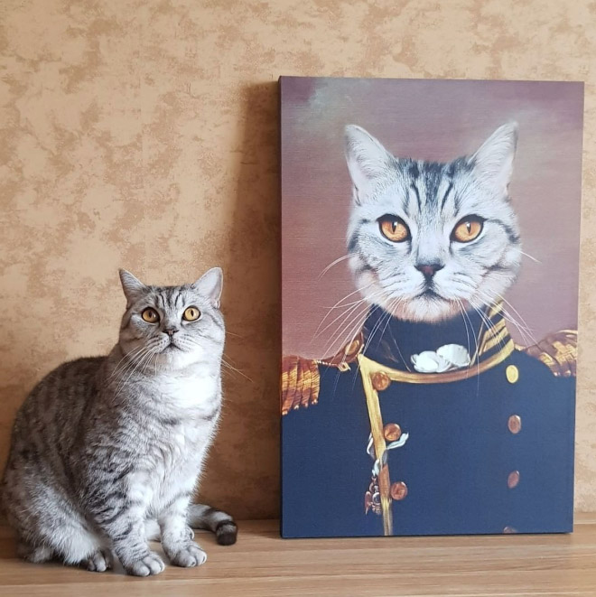 Royal pet portrait.