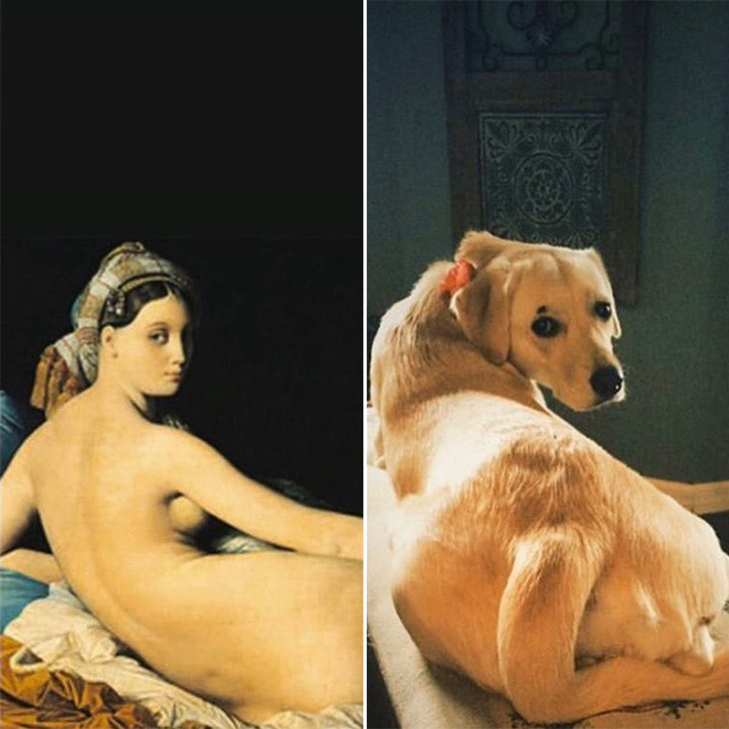 Funny recreated painting.