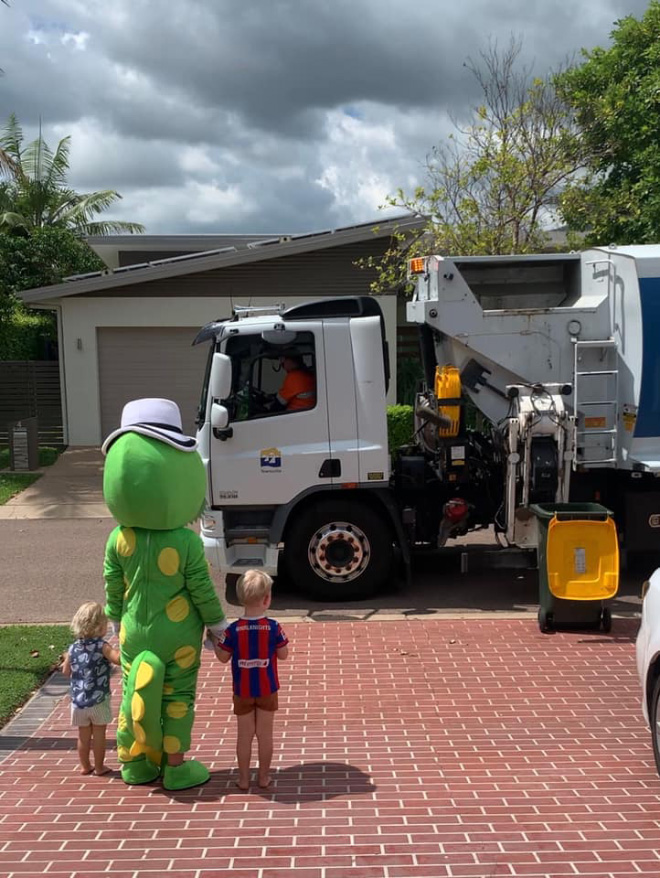 Why not take out the trash in a costume?