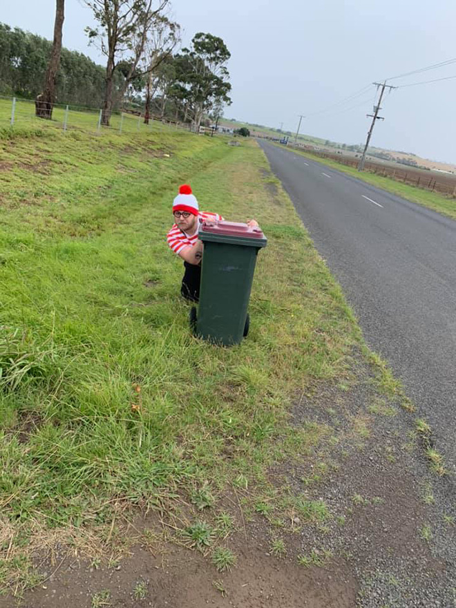 Why not take out the trash in a costume?