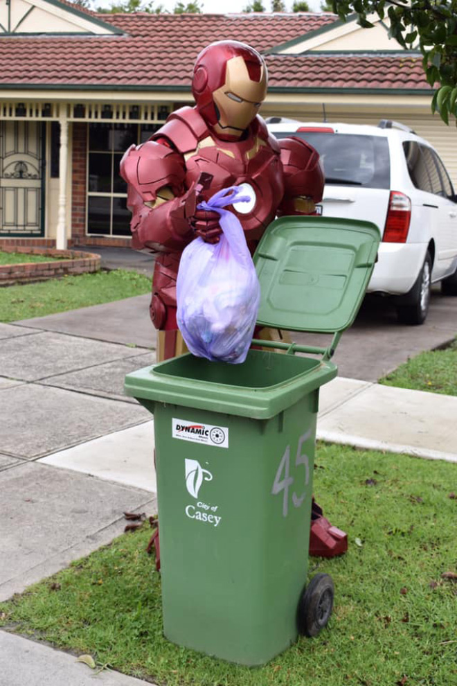 Why not take out the trash in a costume?