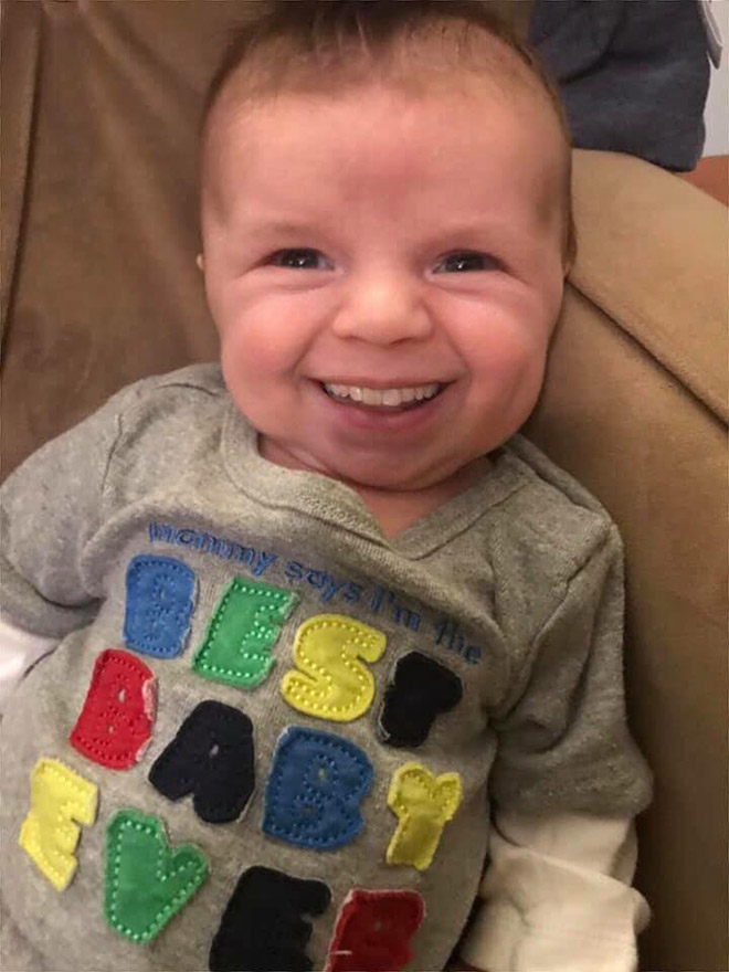 Babies with adult teeth look really creepy.