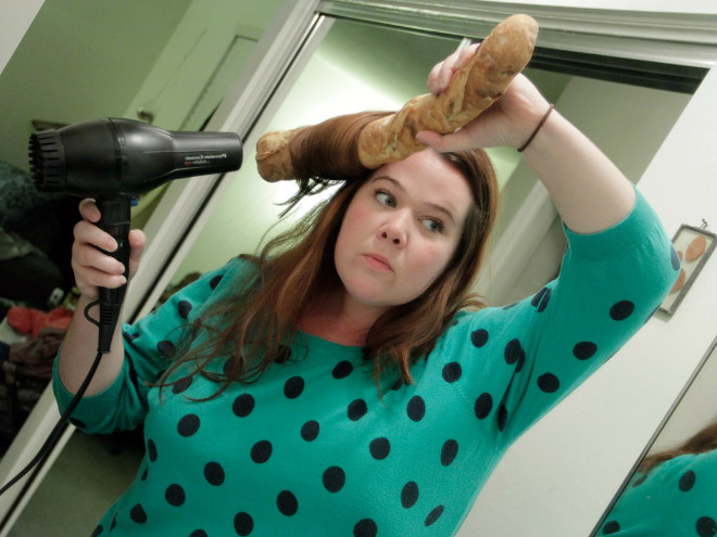 What to do if you have a baguette and are bored out of your mind? This.