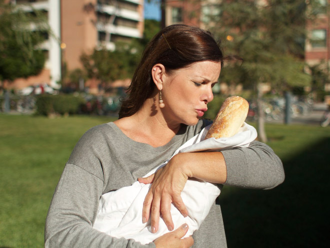 What to do if you have a baguette and are bored out of your mind? This.