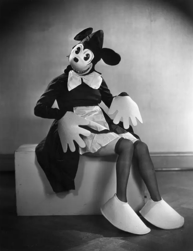 Creepy vintage Mickey Mouse.