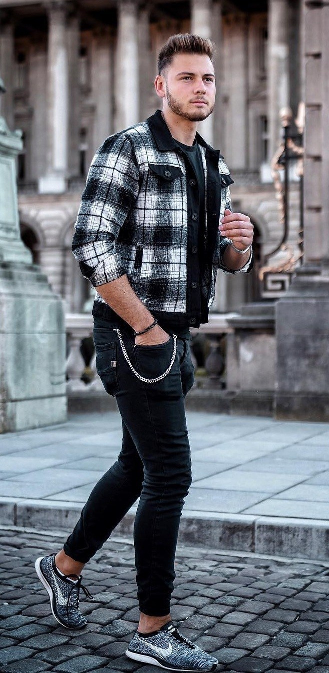 10 Cool Plaid Jacket Outfits for Men