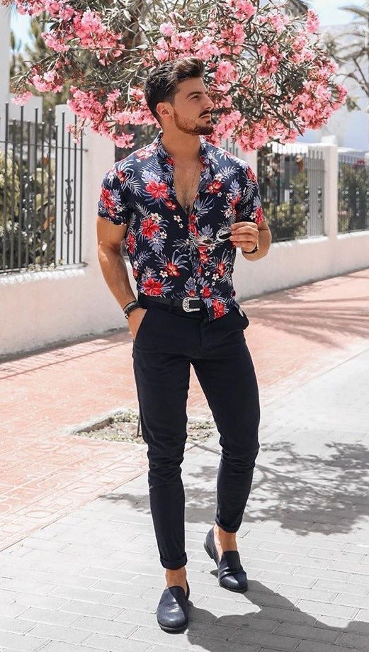 10 Pretty Amazing Floral Shirt for Men