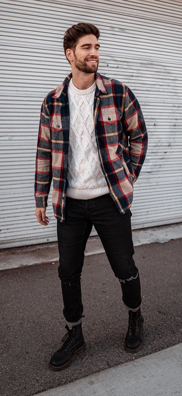 Cool Plaid Jacket Outfit Ideas