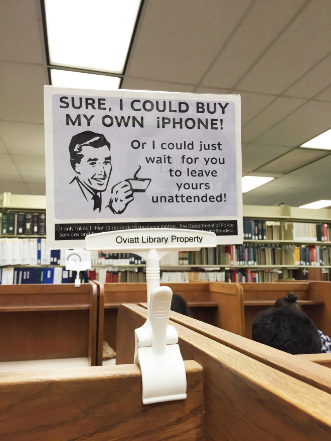 Who said libraries are boring and librarians don't have a good sense of humor?