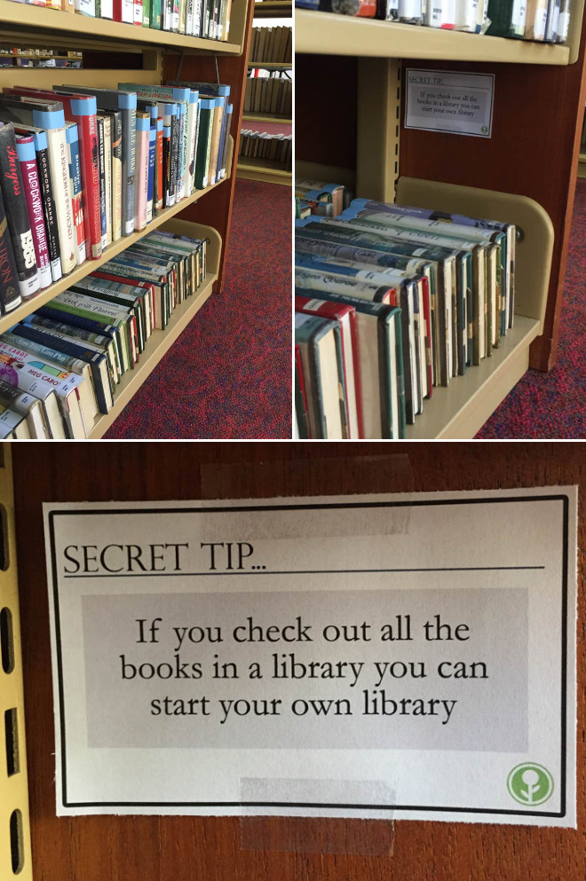 Who said libraries are boring and librarians don't have a good sense of humor?
