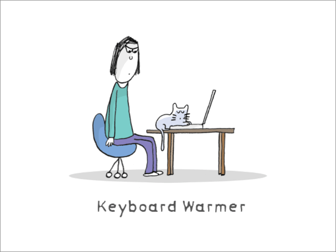 Keyboard warmer.