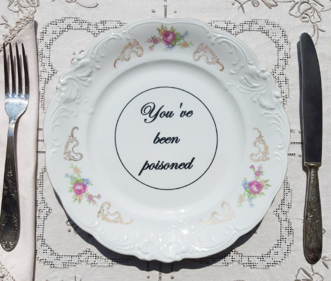 Rude plate.