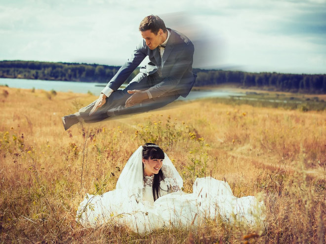 Awfully photoshopped Russian wedding pictures are awesome.