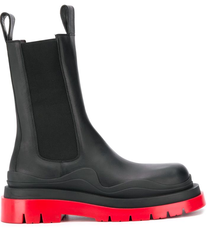 BOTTEGA VENETA TIRE BOOT BLACK HOLLYHOCK NEW SEASON PARLOUR X