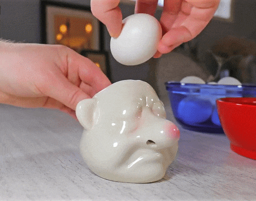 Snot nosed egg separator.