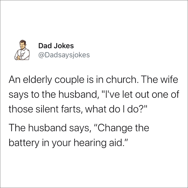 Brilliant dad joke.