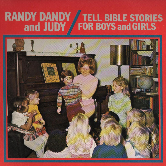 Creepy vintage Christian album cover.