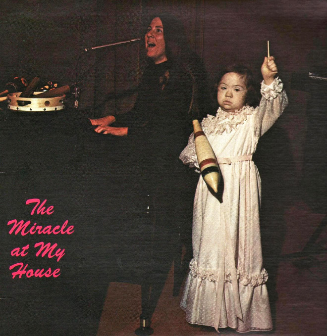 Creepy vintage Christian album cover.