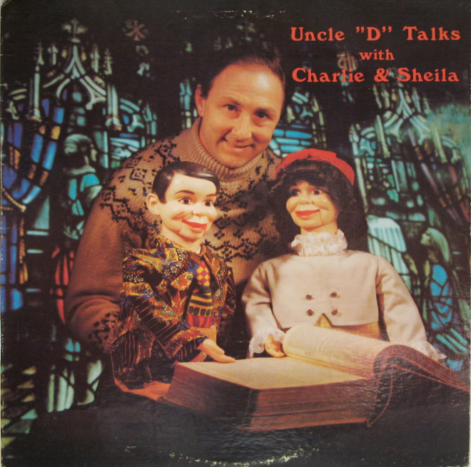 Creepy vintage Christian album cover.