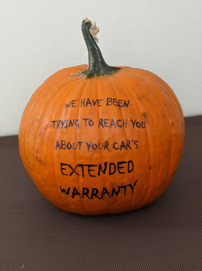 The scariest Halloween pumpkin ever.