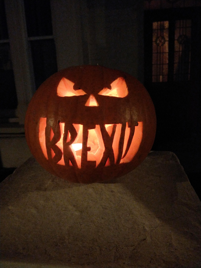 The scariest Halloween pumpkin ever.