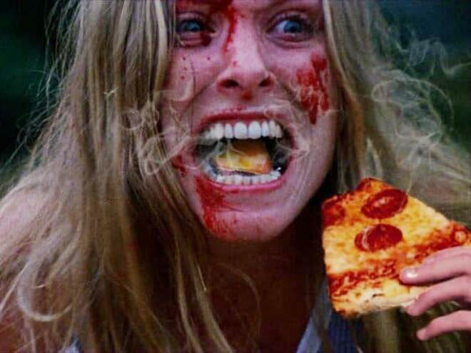 When horror movie scream meets hot pizza...