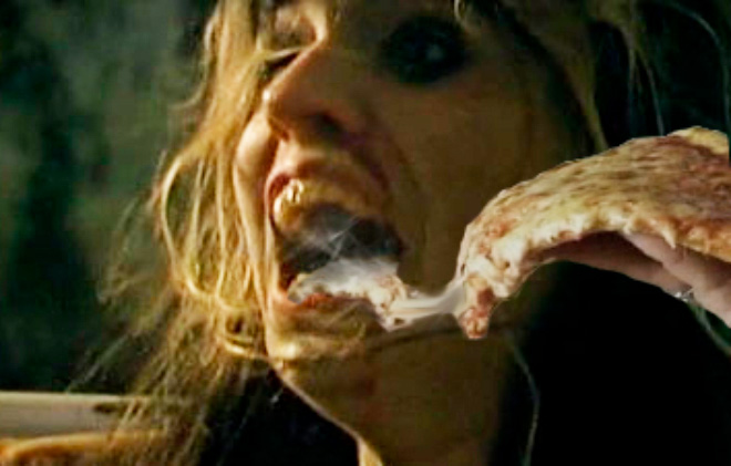 When horror movie scream meets hot pizza...