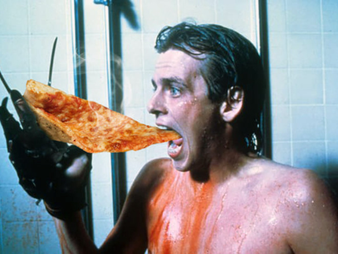 When horror movie scream meets hot pizza...