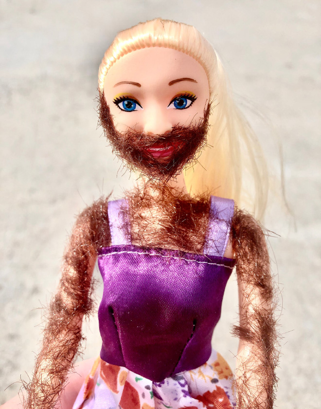 Bearded Barbie.