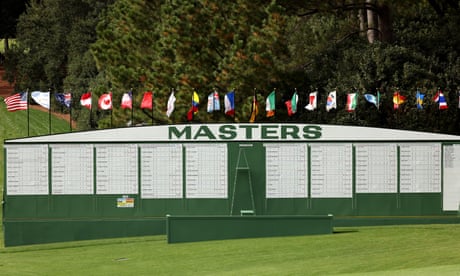 The Masters 2020: first round – live!