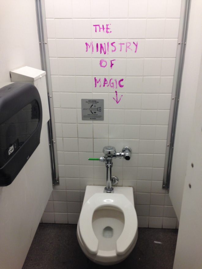 Funny case of mild vandalism.