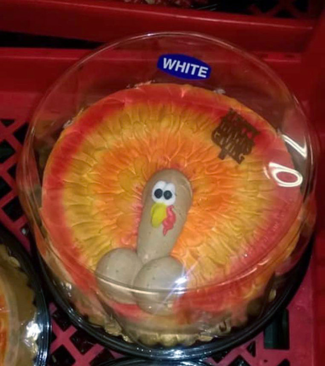 Thanksgiving cake fail.