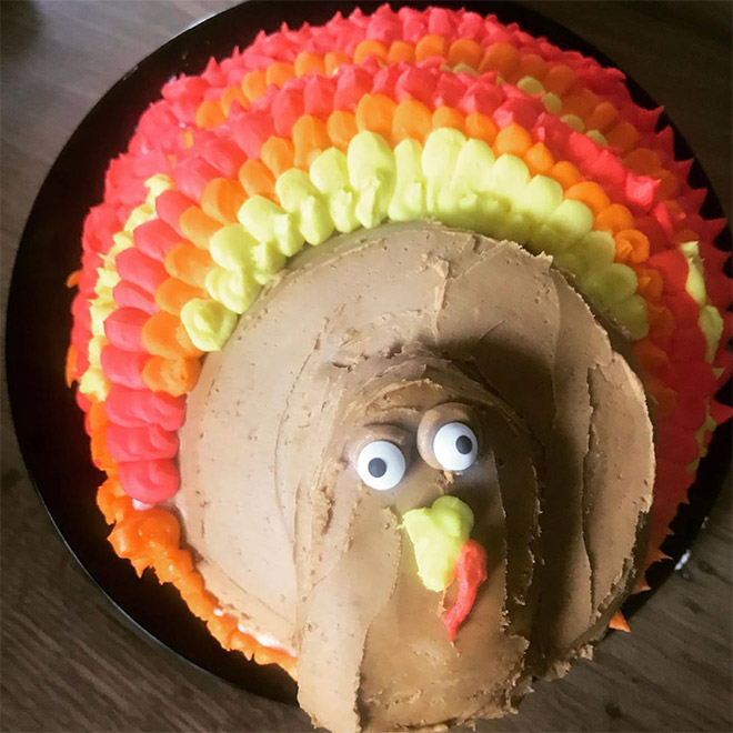 Thanksgiving cake fail.