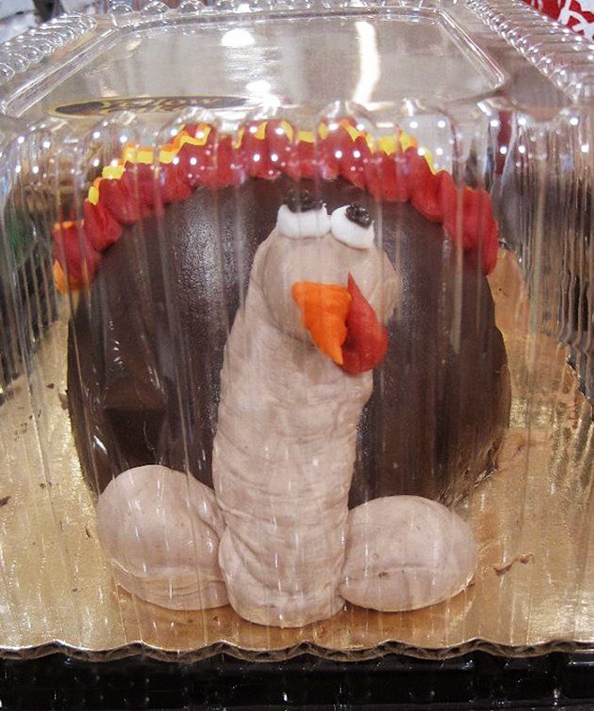 Thanksgiving cake fail.