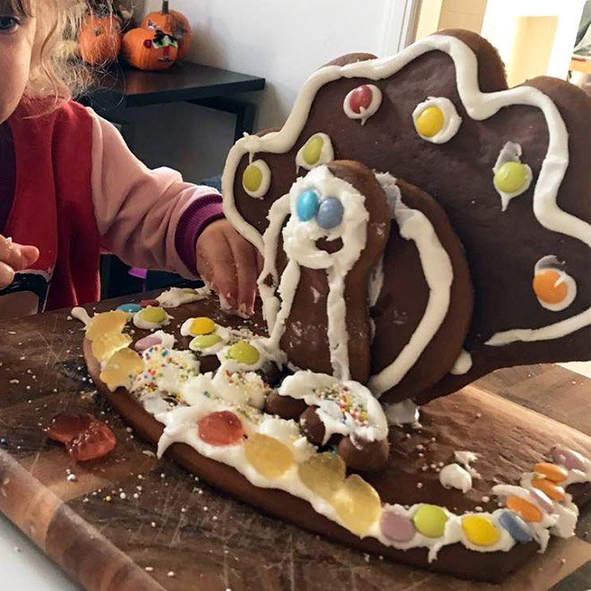 Thanksgiving cake fail.