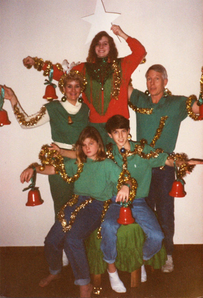 Awkward Christmas family photo.