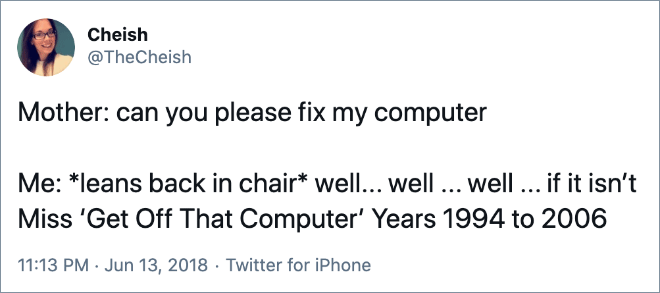 *leans back in chair* well... well ... well ... if it isn’t Miss ‘Get Off That Computer’ Years 1994 to 2006