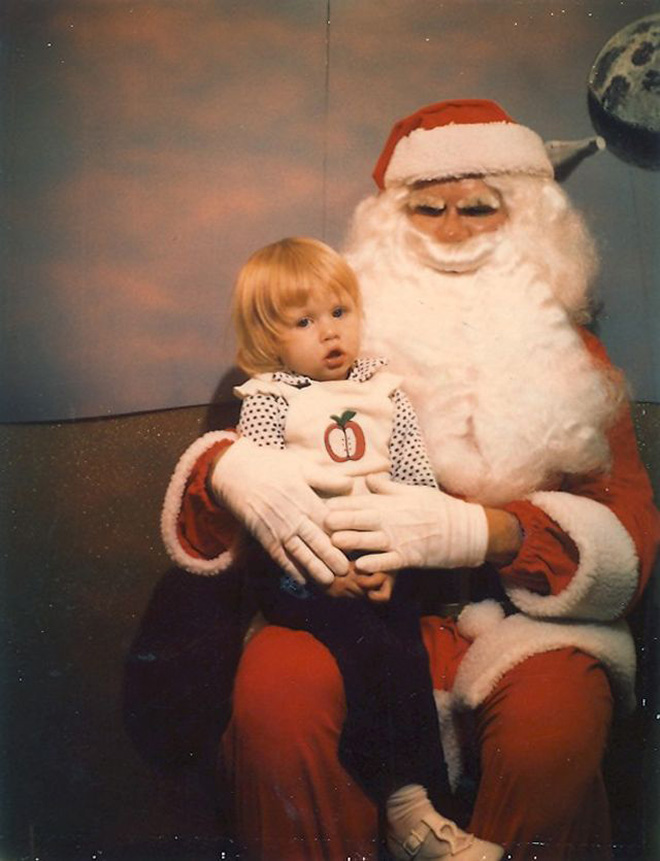 Creepy Santa that will haunt your dreams.