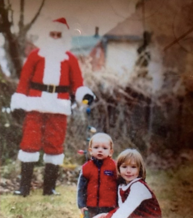 Creepy Santa that will haunt your dreams.