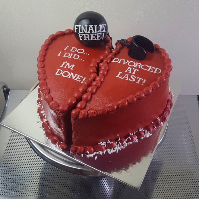 Divorce cake.