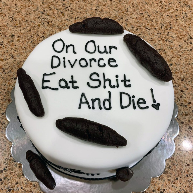 Divorce cake.