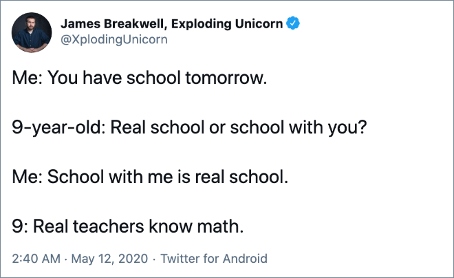 Real teachers know Math.