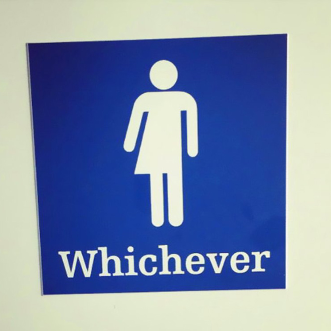 Funny bathroom sign.
