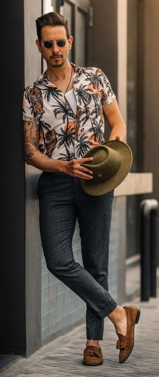 Floral Shirt Outfits for Summer 2021