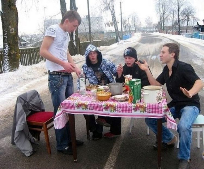 Nobody parties as hard as Russians.