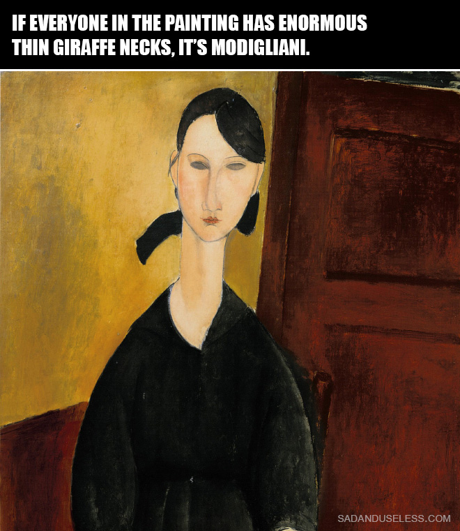 How to recognize Modigliani.