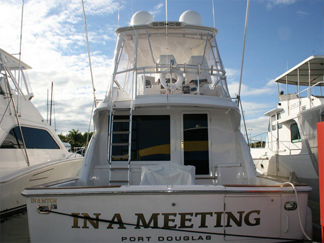 Funny boat name.