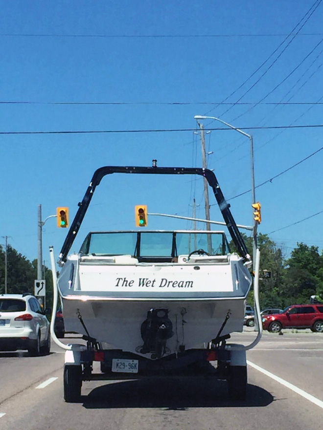 Funny boat name.